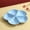 Blue, variant on Divided Serving Tray, Appetizer Sectioned Platter, Dessert Serving Dish, Reusable Plastic Snack Plate, Flower Shaped Serving Tray, 5 Compartments for Candy Nut Fruit Vegetable Snack