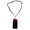 thumbnail image 3 of Around the Neck Hanging Lanyard Open Top Black and Red Case fits LG b471 flip phone, 3 of 5