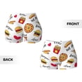 thumbnail image 5 of Kdxio Fast Food Print Workout Shorts for Women Seamless Soft Smooth Gym Yoga Scrunch Active Shorts, 5 of 9