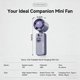 thumbnail image 5 of LCD Display Portable USB Rechargeable Fan With Lanyard 10m/s Strong Wind Fan For Travel Commute Outdoor Activities, 5 of 9
