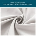 thumbnail image 3 of Unique Bargains 15' Deep Pocket Cotton Fitted Sheet Durable Bottom Sheets Full Light Gray, 3 of 10