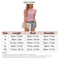 thumbnail image 4 of Mujer Cuello Redondo Ojal Tops Sueltos Doble Capa Volantes Trim Sin Mangas Blusa Camisetas para Verano, 4 of 6
