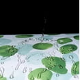 thumbnail image 3 of Cortina de ducha de tela para baño, juego de cortinas de ducha de guijarros azules con 12 ganchos, resistente al agua, 72 x 72 pulgadas (verde), 3 of 5