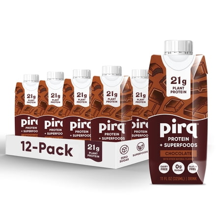 (Pack Of 12) PIRQ Liquid Plant Protein 11 Fl Oz