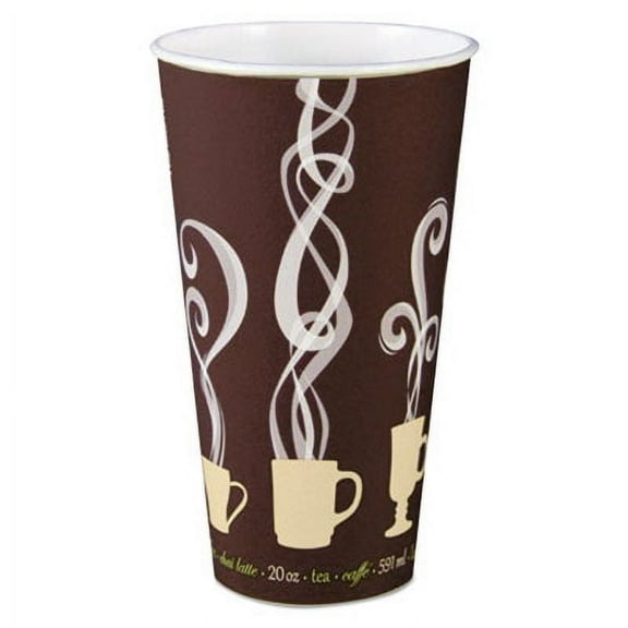 Dart DWTG20ST Thermoguard Insulated Paper Hot Cups, 20 Oz, Steam Print, 600/carton