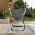 thumbnail image 4 of Costway Heavy-duty Hammock Chair with Stand Metal Frame Storage Pocket Quality Fabric, 4 of 8