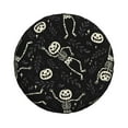 thumbnail image 2 of DouZhe Waterproof Spare Tire Cover, Halloween Funny Pumpkin Skeletons Prints Adjustable Wheel Covers Fit for Jeep Trailer RV SUV Car, 17 inch, 2 of 7