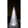 thumbnail image 2 of Set of 2 Silver Glitter Pine Tree Christmas Tabletop Decor 15", 2 of 2