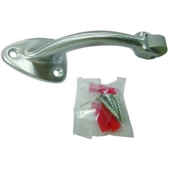 Manufacturer Varies Curved Roller Stop,Satin Chrome,Screw-In 33J812