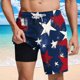 thumbnail image 2 of Pantalones Cortos Casuales para Hombre Imprimir con Bolsillos Pantalones de Playa de Cintura Elástica, Pantalones Cortos de Cintura Elástica para Hombre, 2 of 6