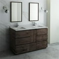 thumbnail image 2 of Fresca Formosa 60" Floor Standing Double Sink Modern Bathroom Vanity with Mirrors, 2 of 12