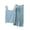 Light Blue, variant on QINGFSAP Womens Scoop Neck Lounge Set Sleeveless Tank Top and Drawstring Scalloped Pants