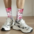 thumbnail image 6 of Disketp Peonies And Roses Unisex Crew Socks Lightweight Breathable Ventilation Ankle Socks, Mid-calf socks for Daily, 6 of 6