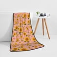 thumbnail image 5 of Bath Towels Pink Plaid Sunflower Highly Absorbent Towels for Bathroom - Quick Drying Microfiber Bath Sheet Turkish Bath Towel for Bathroom Hotel Sport Yoga SPA Gym, 5 of 5