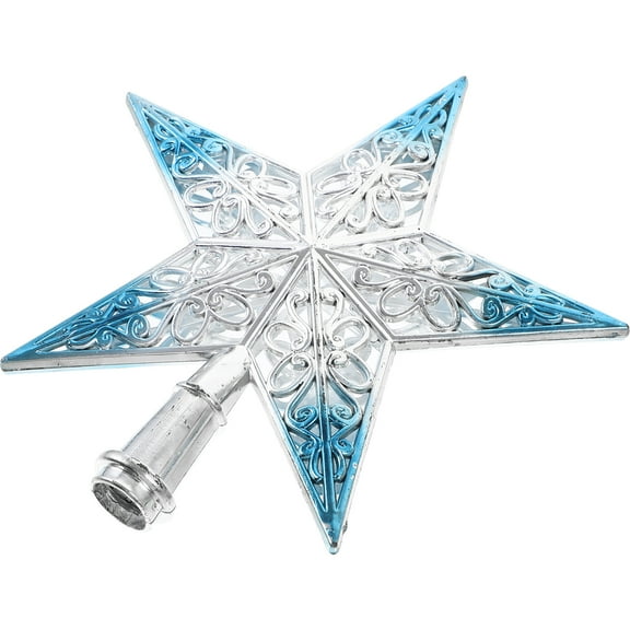 Mobestech 1Set Angel Tree Topper Plastic Star Tree Decoration Blue for at Christmas
