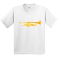 thumbnail image 3 of Inktastic Trumpet Gold Brass Music Instrument Youth T-Shirt, 3 of 5