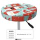 thumbnail image 4 of Balery Warm Christmas Memories Fundas de asiento para taburete de bar redondo de tela de terciopelo ajustables que protegen de arañazos y manchas para sillas de 14 a 17 pulgadas.-13 inch, 4 of 7