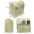 thumbnail image 4 of Green and White Stand Mixer Cover, Damask Inspired Victorian Retro Revival Motifs Rococo Swirls Classic, Kitchen Appliance Organizer Bag Cover with Pockets, 5 Quarts, Pale Green White, by Ambesonne, 4 of 4