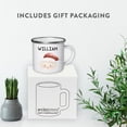 thumbnail image 3 of Koyal Wholesale Personalized 11oz. Stainless Steel Campfire Coffee Mug Gag Gift, Watercolor Santa Claus, 1-Pack, 3 of 4