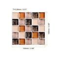 thumbnail image 2 of 10 Sheets Peel and Stick Tiles, 3.94"x3.94"x0.01" for Kitchen Wall Stairs, Black+Beige, 2 of 6