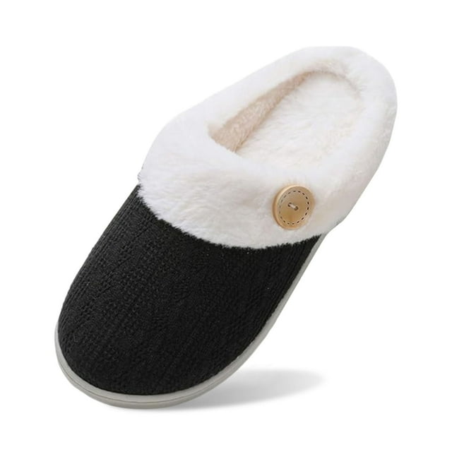 Chaussons d'Intérieur Chauds pour Femmes, Peluche Doux, Chaussons Chauds pour Femmes, Chaussons Douillets pour la Maison, Chaussures d'Intérieur, Chaussons d'Hiver Douillets pour Femmes