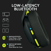 Logitech G Gaming Wireless Headset G435 18h Battery Black