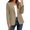 Khaki, variant on Sentmoon Cardigan for Women Solid Color Long Sleeve Lapel Button Down Blazer Jacket with Pockets Casual Suit Coat for Office Work S-XXXXXL