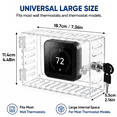 thumbnail image 4 of Thermostat Cover, Universal Thermostat Lock Box With Lock, Clear Large Thermostat Guard For Thermostat On Wall,thermostat Panel Lock Guard For Home, B, 4 of 6