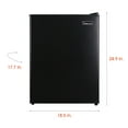 thumbnail image 3 of Magic Chef 18.5 inch Width 2.4 Cu. ft. All Refrigerator in Black with Single Door, 3 of 10