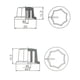 thumbnail image 2 of Botón de tapa de perillas de control de de plástico 3PCS para piezas de bricolaje Sunnimix Perilla de tono de volumen bajo, 2 of 6