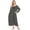 Black Stripes, variant on Women Long House Coat Zipper Front Robes Full Length Nightgowns with Pockets Striped Loungewear