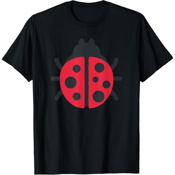 Lady Beetle T-Shirt men and women can wear, black, white, gifts