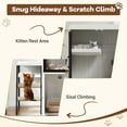 thumbnail image 6 of Roromall Cat Litter Box Enclosure for 2 Cats, Double Cat House with Doors & Storage Space, Enclosed Litter Box Furniture with Ladder, 6 of 9