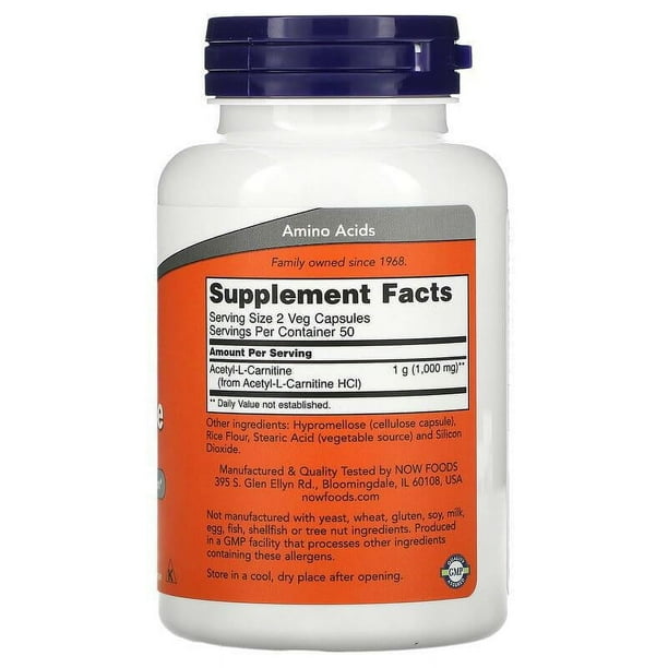 acetil l-carnitina donde comprar Acetil L-Carnitina, 60 cápsulas - Life Light