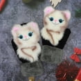 thumbnail image 1 of Guantes de peluche de animales de dibujos animados, guantes de invierno cálidos de piel de conejo tejidos para mujer, lindos guantes, 1 of 6