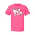 thumbnail image 2 of Wild Bobby, Back to The Gym Movie Logo Parody, Gym/Workout, Men Graphic Tee, Neon Pink, 5X-Large, 2 of 4