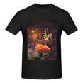 thumbnail image 4 of Bingfone Butterfly Sitting On A Flower Men'S Loose Fit Short-Sleeve Pocket T-Shirt, 4 of 7