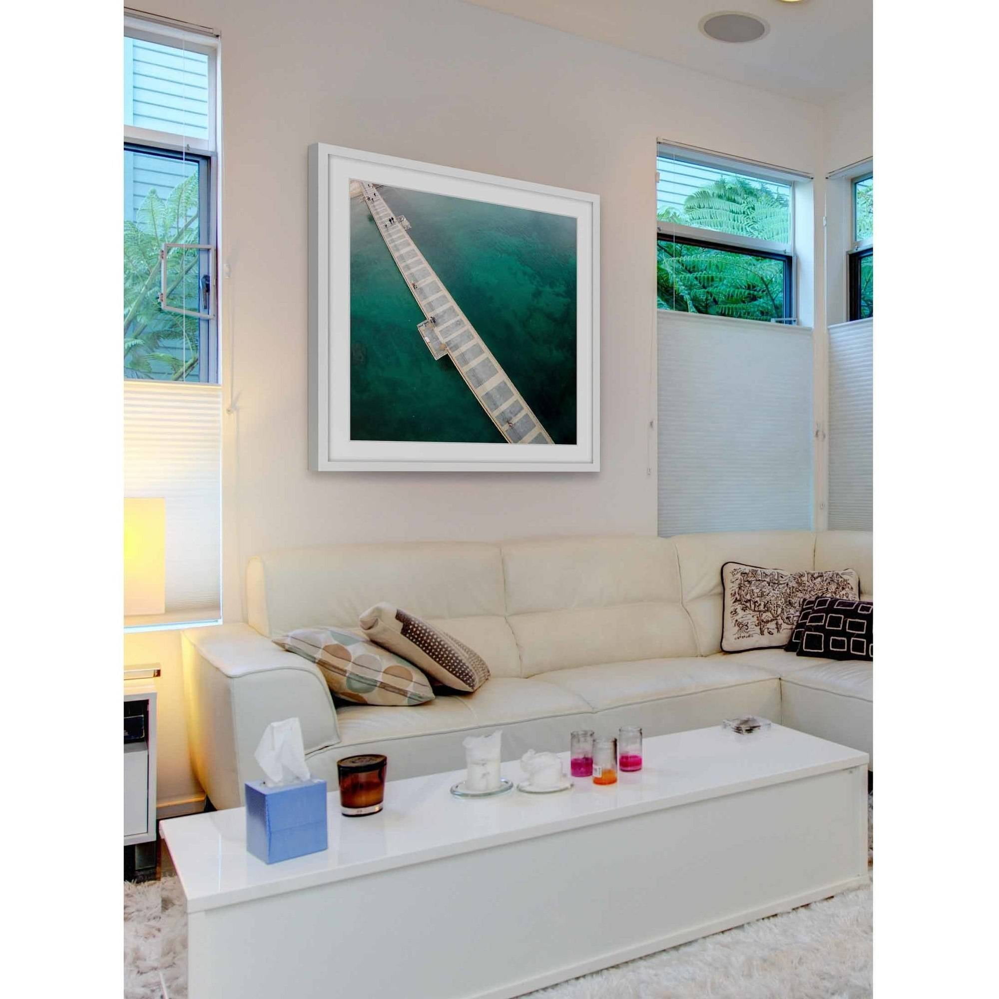 Marmont Hill "Water Walk" By Karolis Janulis Framed Painting Art Print, 12.0" x 1.5"