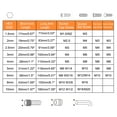 thumbnail image 6 of Uxcell 9 Pieces Ball End Hex Wrench Set 1.5mm-10mm Metric CR-V Steel L Shaped Long Arm Repairing Tool Wrenches, 6 of 6