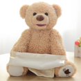 thumbnail image 1 of Peek-a-Boo - Oso de peluche tímido (11,8 pulgadas), funciona con pilas, interactivo e inteligente, ideal para niños que habla y canta. Ideal como regalo o compañero de peluche., 1 of 6