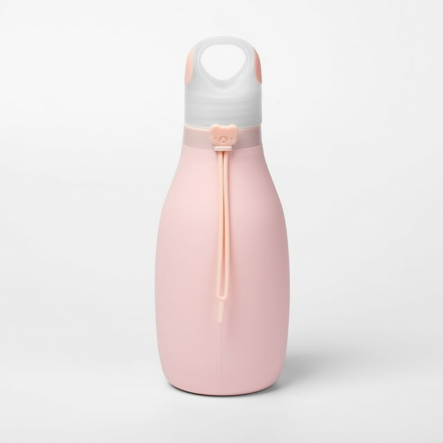 leyfeng Botella de silicona Plegable a prueba de fugas Gran capacidad Senderismo Ciclismo Aire libre Botella deportiva