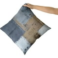 thumbnail image 3 of Brown Blue Pillow Covers 20x20 inch Set of 2 Modern Abstract Art Grey Colored Throw Pillows Farmhouse Decorative Pillowcase Cotton Square Cushion Case for Home Couch Bed, 22_1229006, 3 of 6