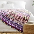 thumbnail image 3 of LHSHID 50th Birthday Gifts for Women 50th Birthday Decorations Women Blanket Funny Gifts for Women Gift Ideas for Her Wife Mom Bed Throw Cool Blanket 40"x50", 3 of 7