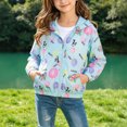 thumbnail image 2 of NOLDARES Girls Boys Rain Jacket, Windbreaker Kids Raincoat Waterproof Zip Jacket with Fleece Liner(Sky Blue,18-24 Months), 2 of 5