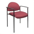 thumbnail image 3 of Boss Office Diamond Fabric Upholstered Stackable Guest Chair in Blue, 3 of 7