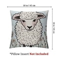 thumbnail image 4 of nygtbtfer Just a Girl Who Loves Sheep Throw Pillow Case ，Funny Animal Pattern Farm Sheep Decorative Cushion Cover for Farmhouse Living Room Bedroom Girls Room,Gifts for Sheep Lovers Girls 12x12in, 4 of 7