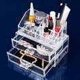 thumbnail image 4 of Fiudx Organizador de Acrílico, Elegante Caja de Almacenamiento de Cosméticos Multicapa, Diseño Transparente y Elegante, Espacioso Soporte para Maquillaje, Ideal para Cajones de Baño, Ideal para Entus, 4 of 5