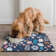 thumbnail image 2 of Dog Food Mat with Rustic Farmhouse Floral and Bee Artwork, Durable Waterproof Absorbent Pet Feeding Mat, 2 of 4