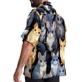 thumbnail image 3 of Tmall Men's Short Sleeve Beach Shirts, Casual Button Down Poplin Printed Summer Tops - Unisex, 3 of 6