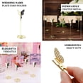 thumbnail image 4 of Efavormart 5 Pack | Gold Metal 5" Butterfly Card Holder Stands, Table Number Stands, Wedding Table Menu Clips, 4 of 11